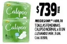 Supermercados Yaguar Calipso toallas femeninas oferta
