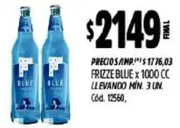 Supermercados Yaguar Frizze blue oferta