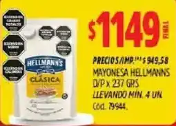Supermercados Yaguar Hellmanns mayonesa clásica oferta