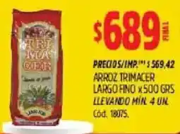 Supermercados Yaguar Arroz trimacer largo fino oferta