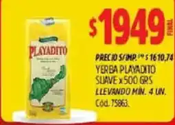 Supermercados Yaguar Playadito yerba playadito suave oferta