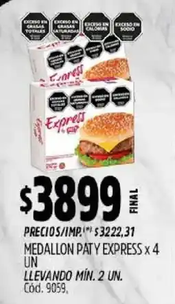 Supermercados Yaguar Medallon paty express oferta