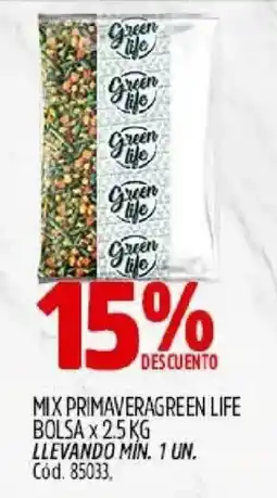 Supermercados Yaguar Green life mix primavera oferta