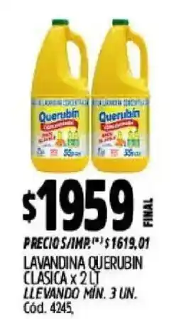 Supermercados Yaguar Querubin lavandina clasica oferta