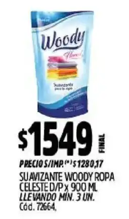 Supermercados Yaguar Woody suavizante ropa oferta