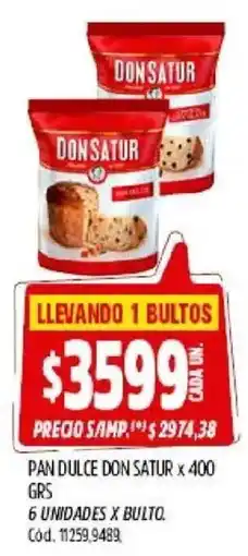 Supermercados Yaguar Donsatur pan dulce oferta