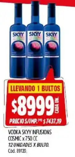 Supermercados Yaguar Skyy vodka infusions cosmic oferta