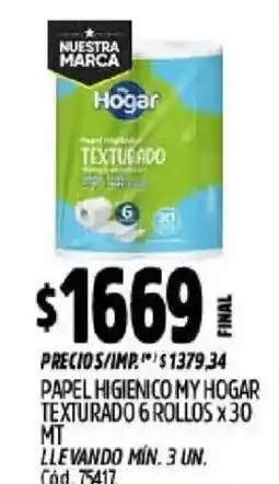 Supermercados Yaguar My hogar papel higienico texturado oferta