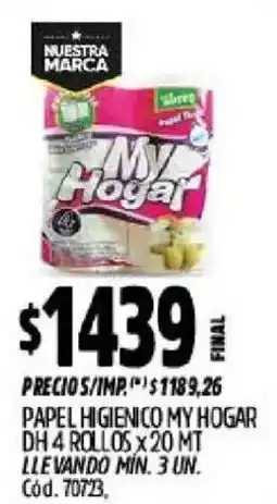 Supermercados Yaguar My hogar papel higienico oferta