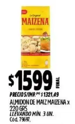 Supermercados Yaguar Maizena almidon de maiz oferta