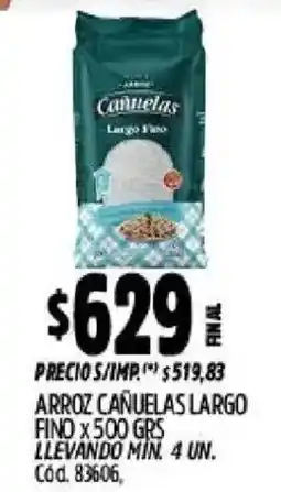 Supermercados Yaguar Canuelas arroz largo fino oferta