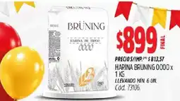 Supermercados Yaguar Brüning harina de trigo 0000 oferta