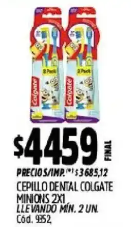 Supermercados Yaguar Colgate cepillo dental minions oferta