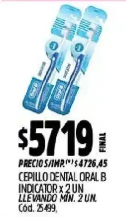 Supermercados Yaguar Oral b cepillo dental indicator oferta