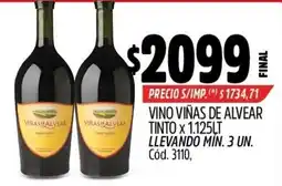 Supermercados Yaguar Viñas de alvear vino tinto oferta