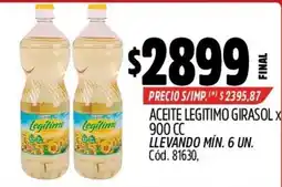 Supermercados Yaguar Legitimo aceite legítimo girasol oferta