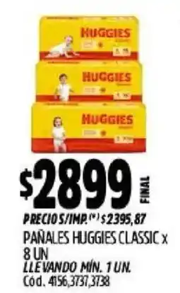 Supermercados Yaguar Huggies pañales classic oferta