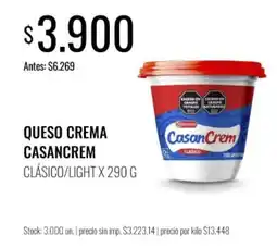 Super MAMI Casancrem queso crema clásico/light oferta