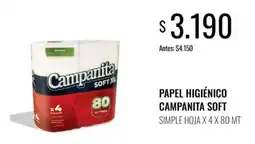 Super MAMI Campanita papel higiénico soft oferta