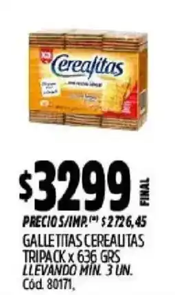 Supermercados Yaguar Cerealfitas galletitas oferta