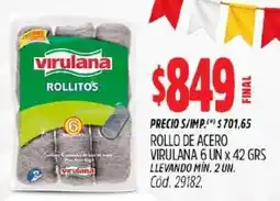 Supermercados Yaguar Virulana rollitos oferta
