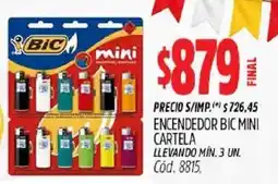 Supermercados Yaguar Bic encendedor mini oferta