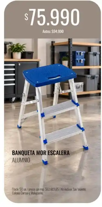Mor banqueta escalera aluminio