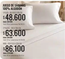 Super MAMI Juego de sábanas 100% algodón oferta