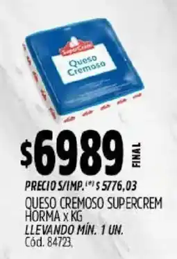 Supermercados Yaguar Supercrem queso cremoso oferta