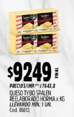Supermercados Yaguar Spalen queso tybo oferta