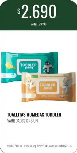 Super MAMI Toddler toallitas humedas oferta