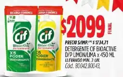 Supermercados Yaguar Cif detergente bioactive oferta