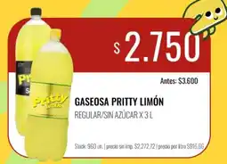 Super MAMI Pritty gaseosa limón oferta
