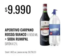 Super MAMI Carpano aperitivo rosso/bianco oferta