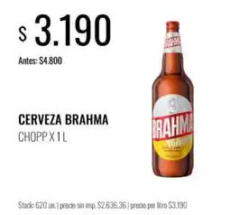 Super MAMI Brahma cerveza oferta