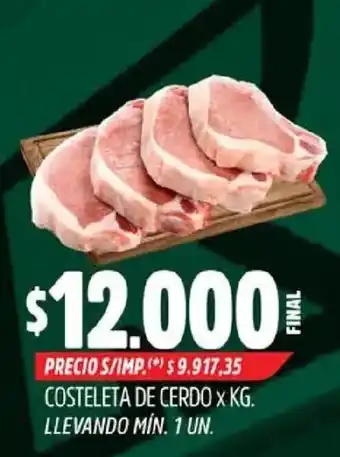 Costeleta de cerdo