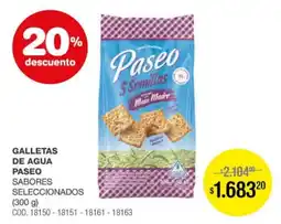 Atomo Conviene Paseo galletas de agua sabores seleccionados oferta