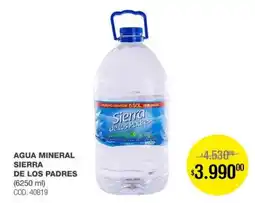 Atomo Conviene Sierra agua mineral de los padres oferta