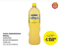 Atomo Conviene Nihuil agua saborizada sabores seleccionados oferta