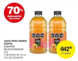 Atomo Conviene Cepita jugo para beber sabores seleccionados oferta