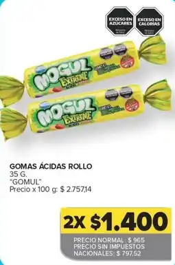 Carrefour Express Gomul gomas ácidas rollo oferta
