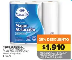 Carrefour Express Carrefour essential rollo de cocina oferta