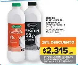 Carrefour Express La serenisima leches funcionales larga vida oferta