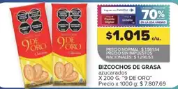 Carrefour Express 9 de oro bizcochos de grasa azucarados oferta