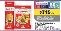 Carrefour Express Favorita fideos tirabuzón/spaghetti oferta