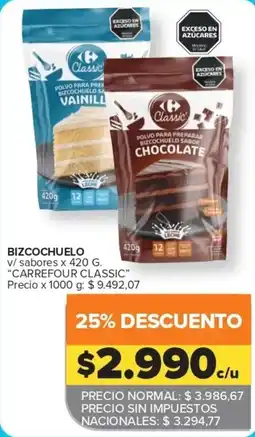 Carrefour Express Carrefour classic bizcochuelo oferta