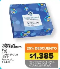 Carrefour Express Carrefour soft pañuelos descartables oferta