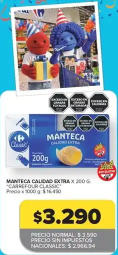 Carrefour Express Carrefour classic manteca calidad extra oferta