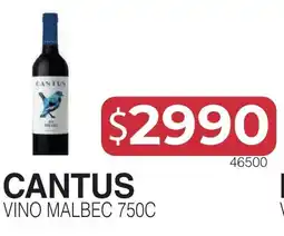 Masivos Cantus vino malbec oferta