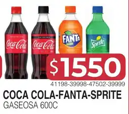 Masivos Coca cola-fanta-sprite gaseosa oferta